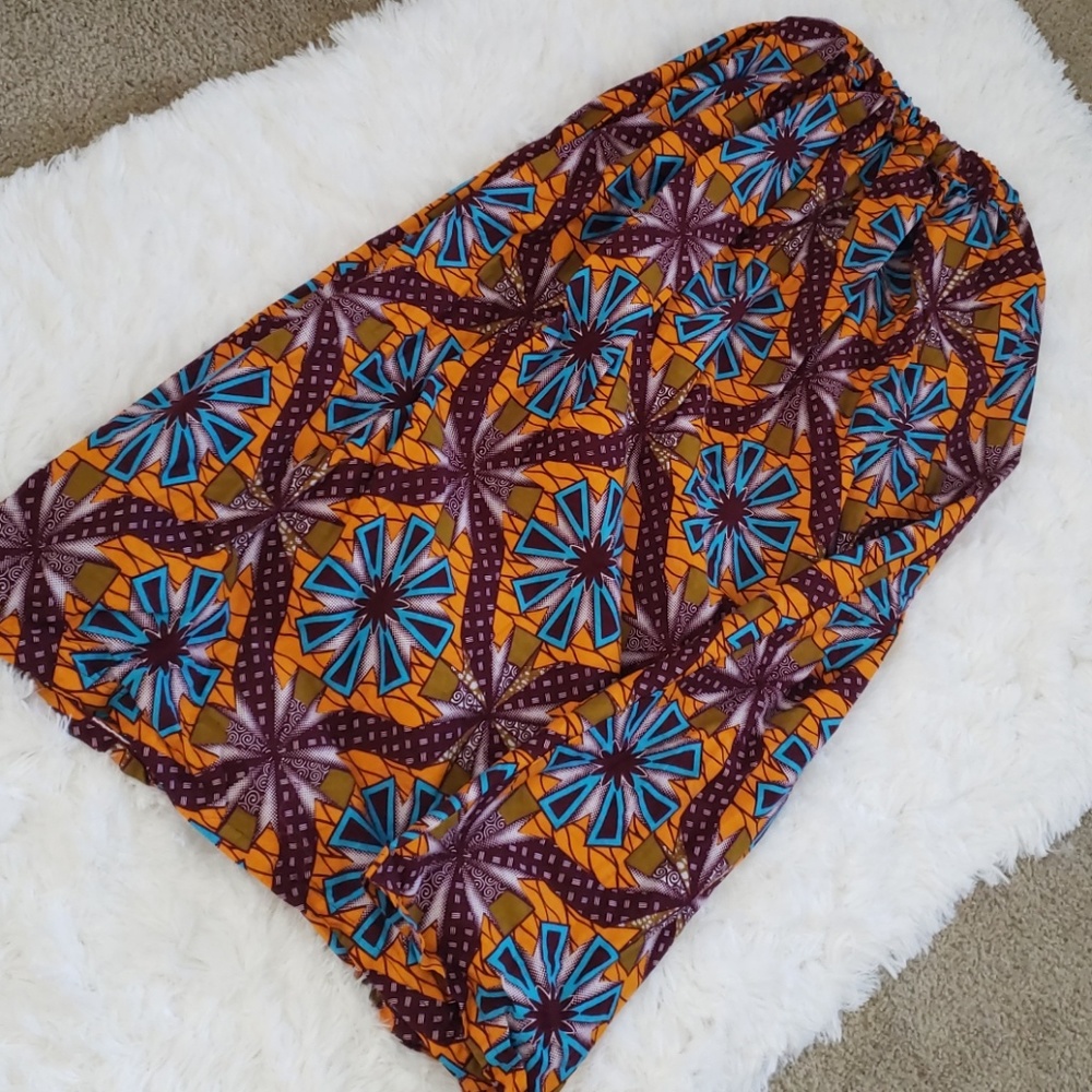 Maxi African print skirt